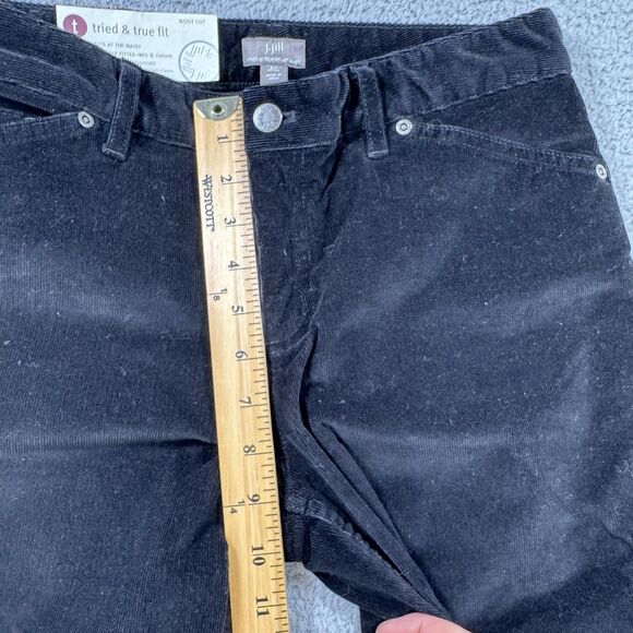 J. Jill Corduroy Pants Women's 6 Petite Black Tried & True Fit At Waist Bootcut - Picture 7 of 12